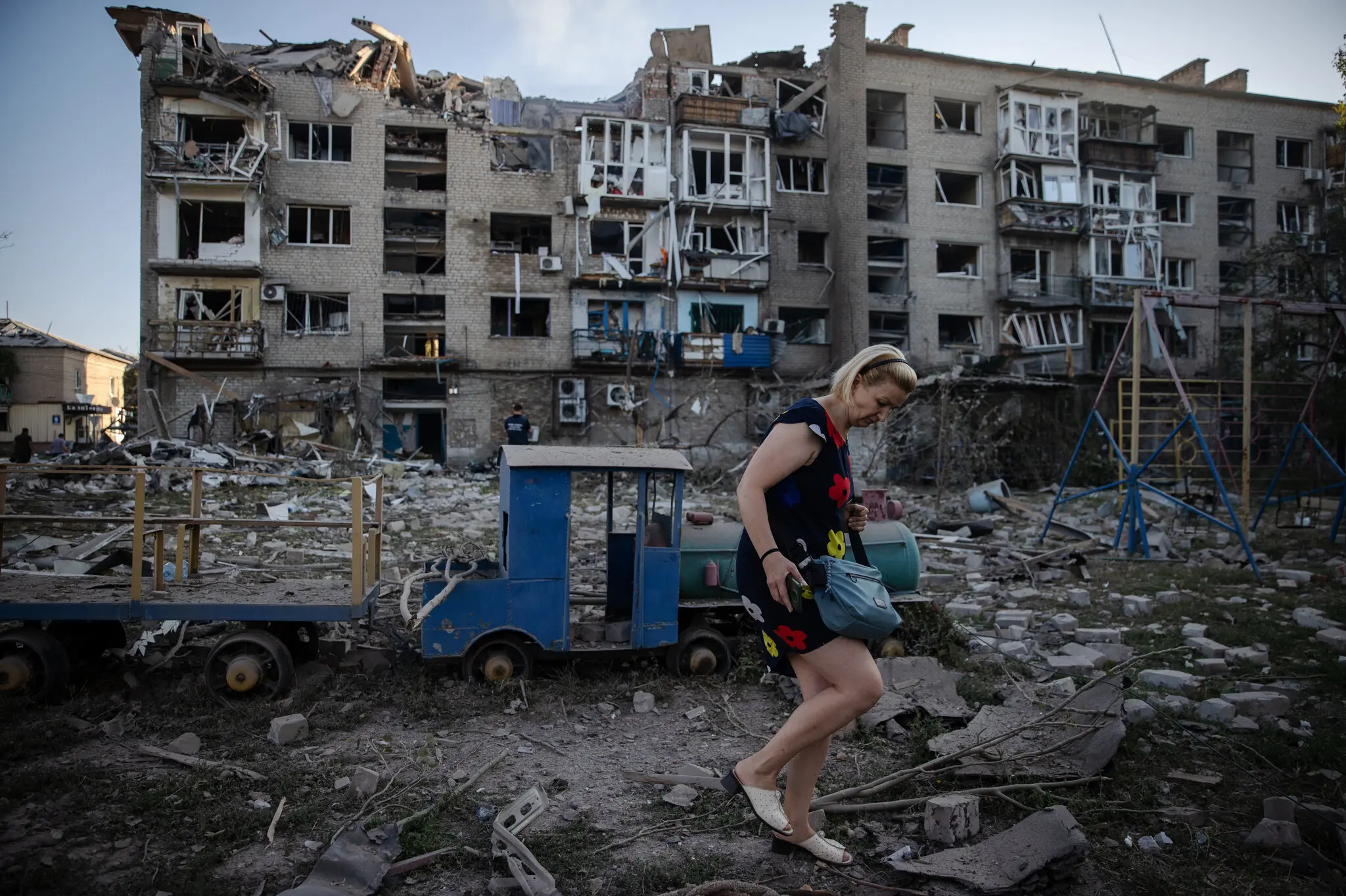 Наслідки російського удару в Покровську, Україна, у вівторок вранці.